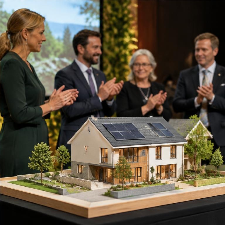 A sustainable housing model at an Irish energy awards event